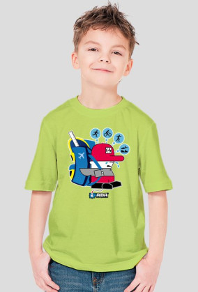 Koszulka dla chłopca - Szkoła. Pada