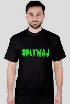 Koszulka "Spływaj" (czarna)