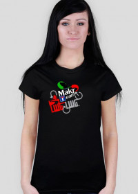 T-Shirt Makro Team Czarny Damski