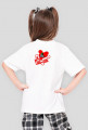 T-Shirt Makro Team Damski dziecięcy biały