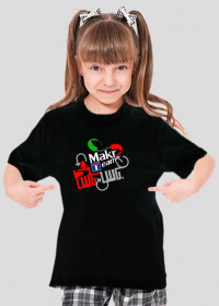 T-Shirt Makro Team Damski dziecięcy czarny