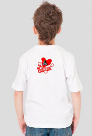 T-Shirt Makro Team Męski dziecięcy biały