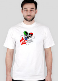 T-Shirt Makro Team Biały Męski