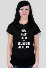 believe in sherlock czarna