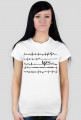 T-shirt damski: Kardiogram NZS (czarny)