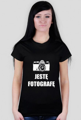 T-SHIRT JESTĘ FOTOGRAFĘ SHE BLACK