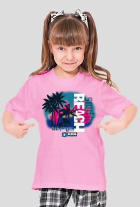 Koszulka dla dziewczynki - Plaża. Pada