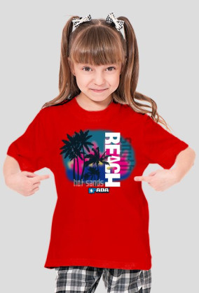 Koszulka dla dziewczynki - Plaża. Pada