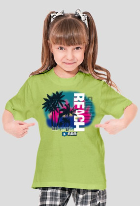 Koszulka dla dziewczynki - Plaża. Pada