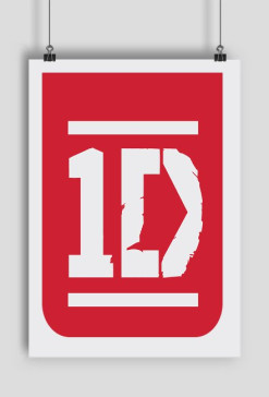 Plakat ,,1D red''