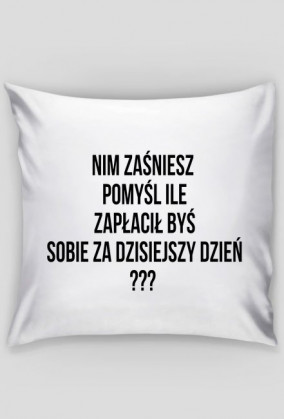 Poszewka na poduszkę z napisem
