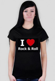Kocham Rock&Roll (Damska) - czarna