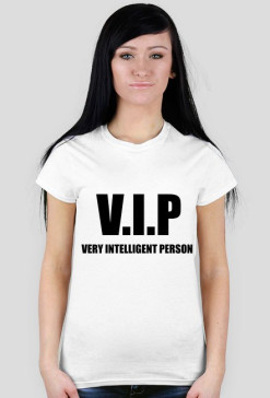 Koszulka damska "V.I.P" (biała)