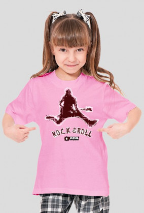 Koszulka dla dziewczynki - Rock&Roll. Pada