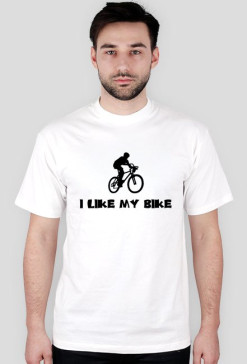 Koszulka "I like my bike" (biała)