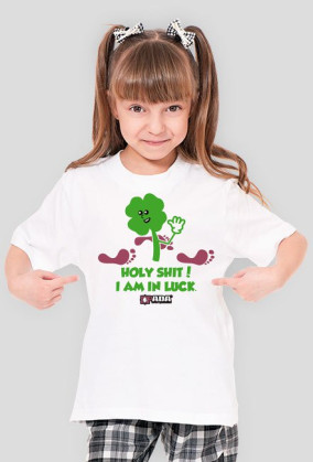 Koszulka dla dziewczynki - Koniczynka. Pada