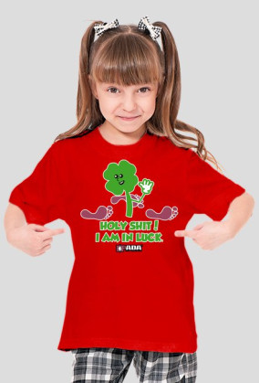 Koszulka dla dziewczynki - Koniczynka. Pada