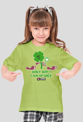 Koszulka dla dziewczynki - Koniczynka. Pada