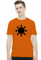 KOSZULKA "Czarne słońce" pomarańczowa