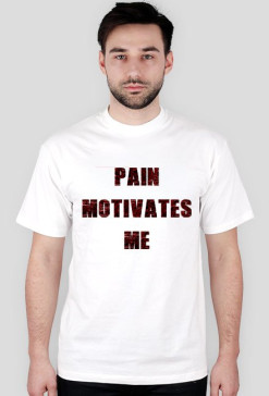 PAIN MOTIVATES ME czarny