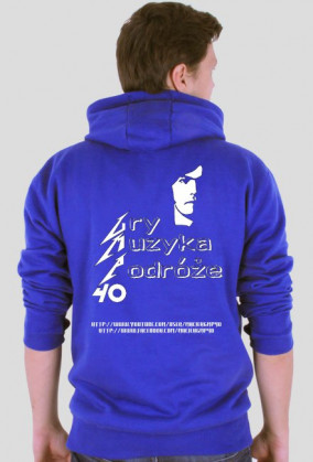 BLUZA DWUSTRONNA "GRY, MUZYKA, PODRÓŻE" Z KAPTUREM