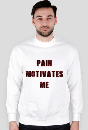 PAIN MOTIVATES ME czarny