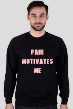 PAIN MOTIVATES ME biały