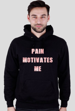 PAIN MOTIVATES ME biały