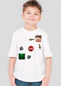 Koszulka MinecraftSteve VS Creeper