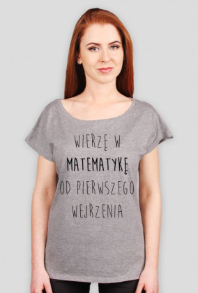 Oversize szara - MATEMATYKA OD PIERWSZEGO WEJRZENIA ♀