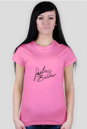 Koszulka Justin Bieber v1 - różowa, DOSTĘPNY KAŻDY KOLOR