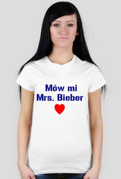 Koszulka Damska "Mrs. Bieber"
