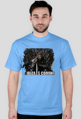 Koszulka męska - Ibiza Is Coming - NWK