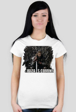 Koszulka damska - Ibiza Is Coming - NWK