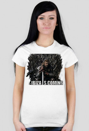 Koszulka damska - Ibiza Is Coming - NWK