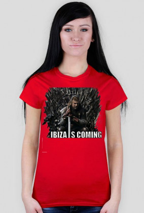 Koszulka damska - Ibiza Is Coming - NWK