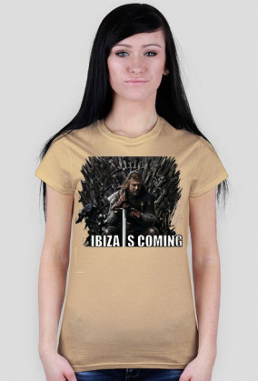 Koszulka damska - Ibiza Is Coming - NWK
