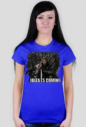 Koszulka damska - Ibiza Is Coming - NWK