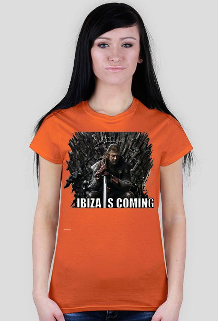 Koszulka damska - Ibiza Is Coming - NWK