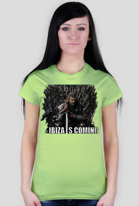 Koszulka damska - Ibiza Is Coming - NWK