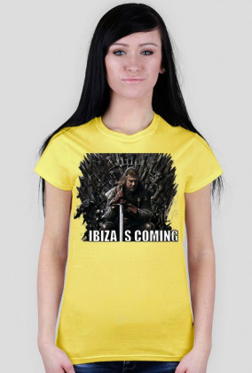 Koszulka damska - Ibiza Is Coming - NWK