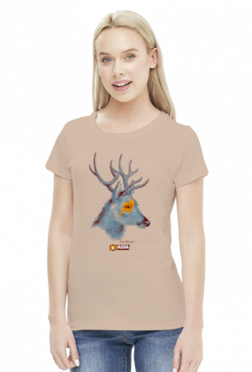 Koszulka damska - Jeleń. Pada