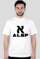 T-shirt ALEF - biała męska