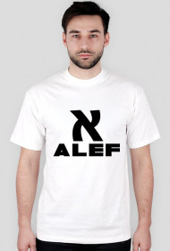 T-shirt ALEF - biała męska