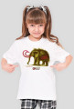 Koszulka dla dziewczynki - Mamut. Pada