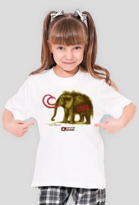 Koszulka dla dziewczynki - Mamut. Pada