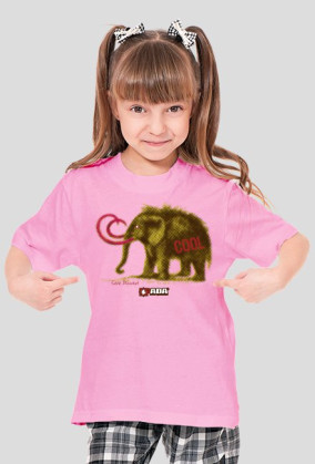 Koszulka dla dziewczynki - Mamut. Pada