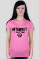 T-shirt damski - Internet everything