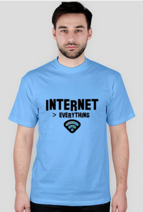 T-shirt męski - Internet everything