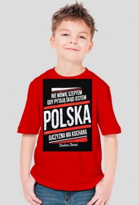 Nie Mówię Szeptem Gdy Pytają Skąd Jetem-Koszulka Dziecięca Męska